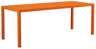 Großer Esstisch Quatris 200x80x75 cm orange