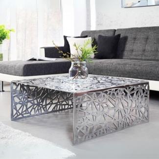 Design Couchtisch RIAS Aluminium ca. 60cm silber