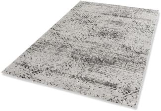 Teppich in schwarz/creme - 230x160x0,9 (LxBxH)