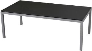 Inko Gartentisch Aluminium anthrazit 200x100 cm Terrassentisch Tischplatte nach Wahl Deropal weiß