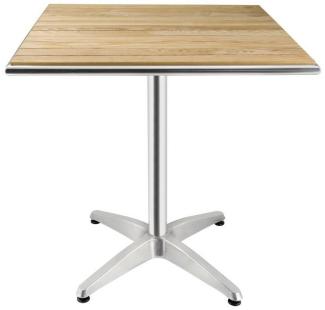 Bolero quadratischer Tisch Eschenholz 1 Bein 70cm