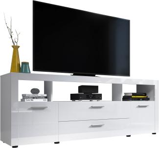 TV-Lowboard Dura in weiß Hochglanz 180 cm