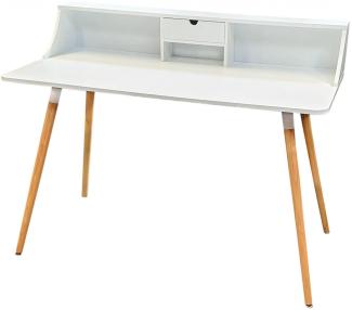 osoltus Design Schreibtisch Computertisch skandinavisch 120cm weiß