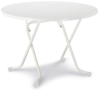 Best Freizeitmöbel 26521000 - Weiß - Stahl - Rundform - 4 Bein(e) - 100 cm