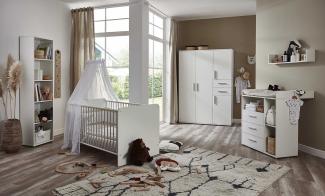 moebel-dich-auf Babyzimmer Aliya in weiß in verschiedenen Varianten Kinderzimmer Babymöbel Komplettset (Aliya 7)
