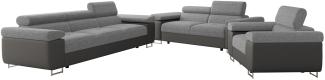 Sofa Set Torezio 3+2+1 mit Einstellbare Kopfstützen (Soft 029 + Lux 05)