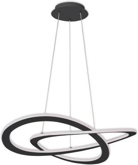 ISOLED LED Hängeleuchte Design 600, schwarz, 40W, rund, 3000K, dimmbar