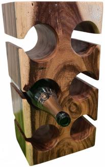 LebensWohnArt Weinregal Weinregal / Flaschenhalter BUTELKA ca. H50cm Suar Bottlerack