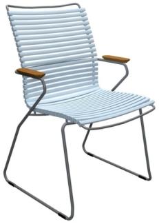 Outdoor Stuhl Click hohe Rückenlehne pastell hellblau