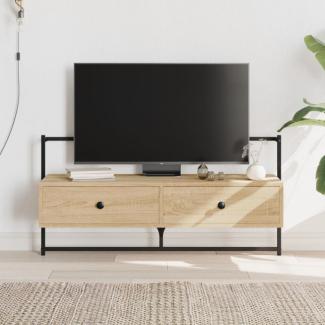 TV-Wandschrank Sonoma-Eiche 100,5x30x51 cm Holzwerkstoff (Farbe: Braun)