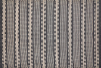 Outdoor Teppich schwarz beige 160 x 230 cm geometrisches Muster MANSA