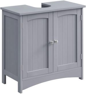 VASAGLE Waschbeckenunterschrank mit 2 Türen, verstellbare Ablage