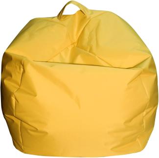 Dmora Eleganter Sitzsack, gelbe Farbe, Maße 65 x 50 x 65 cm