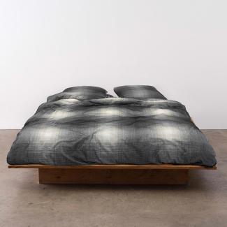 Marc O Polo Flanell Bettwäsche Phia black|155x220 cm + 80x80 cm