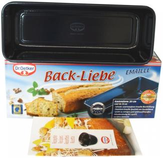 Dr. Oetker - Back-Liebe Emaille Kastenform 30cm (2368) Kasten- Kuchen- Back Form