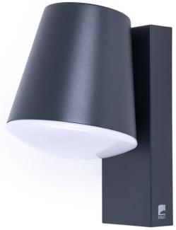 LED Außenwandlampe, Smart Home, anthrazit, H 24 cm