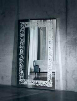 Casa Padrino Luxus Spiegel mit Licht und Fernbedienung 107 x H. 182 cm - Luxus Qualität
