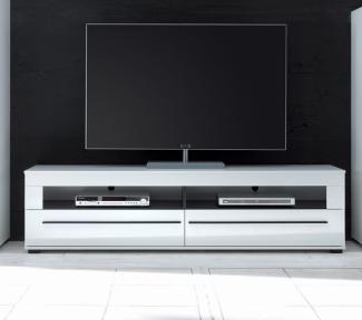 Lowboard Cantara TV-Unterschrank 180cm weiß MDF Hochglanz