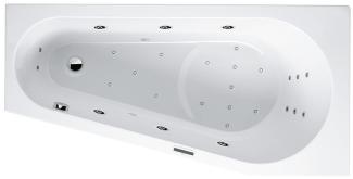 RIHO Delta Eck-Badewanne, Version links, mit Joy-System, 1-Sitzer, weiß, B06, Ausführung: 150x80x48cm, Nutzinhalt: 110 Liter - B067006005