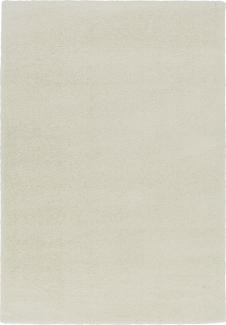 Teppich in Weiß aus 100% Polyester - 150x80x3cm (LxBxH)