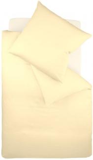 Fleuresse Interlock-Jersey-Bettwäsche colours vanille 0215 Größe 155x220 cm