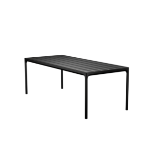 Outdoor Tisch FOUR Aluminium schwarz 210 x 90 cm