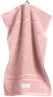 GANT Gästetuch, Organic Premium Towel - Frottee Rosa 30x50cm