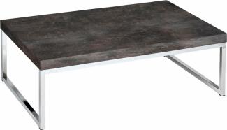 Couchtisch Wohnzimmertisch Tisch 107x67cm steinfarben dunkel