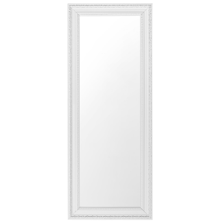 Wandspiegel weiß / silber rechteckig 50 x 130 cm VERTOU