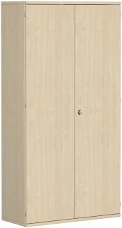 Garderobenschrank mit ausziehbarem Garderobenhalter, 100x42x192cm, Ahorn