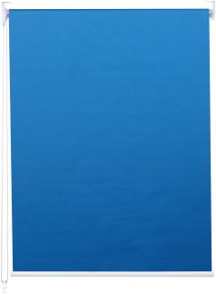 Rollo HWC-D52, Fensterrollo Seitenzugrollo Jalousie, 50x160cm Sonnenschutz Verdunkelung blickdicht ~ blau