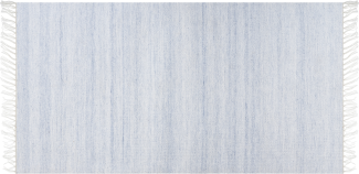 Teppich hellblau 80 x 150 cm Kurzflor MALHIA