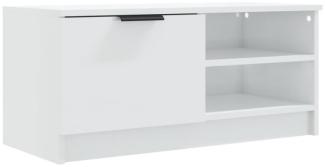 TV-Schrank Hochglanz-Weiß 80x35x36,5 cm Holzwerkstoff