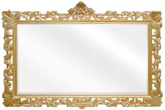 Casa Padrino Barock Spiegel Gold Handgefertigt 193 x 110 cm - Holzspiegel - Barock Möbel