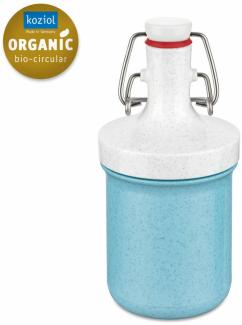 Koziol Trinkflasche Plopp To Go Mini, Kunststoff, Organic Frostie Blue, 200 ml, 4014706
