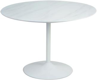 Tisch Weiß rund Ø 110cm Esstisch Küchentisch Wohnzimmertisch Esszimmer Küche