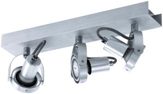 LED Deckenlampe, bewegliche Spots, ALU, NOVORIO