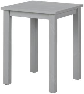 Inter Link Beistelltisch Holz - Kleiner Tisch aus Kiefer Massivholz mit Natürlicher Maserung - FSC-Zertifiziert - Holztisch als Couchtisch, Sofatisch, Wohnzimmertisch - 45 x 45 x 55 cm - Grau
