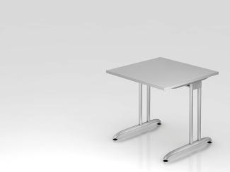 'BS08' Schreibtisch C-Gestell 80x80cm Grau