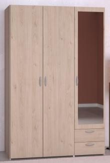 Furn. Design Kleiderschrank Enjour in Eiche mit Spiegel 120 cm