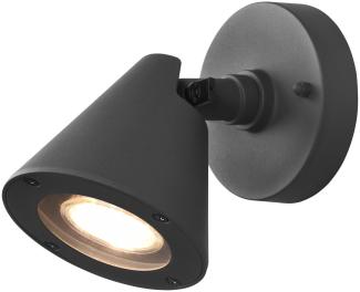 LED Außenwandleuchte Spot schwenkbar in Anthrazit, IP44