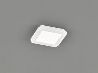 Dimmbare LED Deckenleuchte CAMILLUS flache Badezimmerlampe 17x17cm Weiß IP44