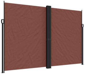 Seitenmarkise Ausziehbar Braun 220x1000 cm