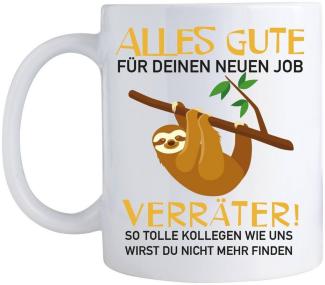 Giftandprint Tasse Abschiedsgeschenke für Kollegen, Geschenk Kollegin Jobwechsel, Beidseitig, Mikrowellen-/Spülmaschinengeeignet, ink. Geschenkbox