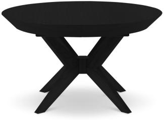 Micadoni 8-Sitzer Tisch ausziehbar Virginia 120cm | Oberfläche Black Oak und Black Oak
