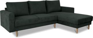 Fabio Ecksofa Links/Rechts, Enjoy New - Tannengrün