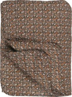 Decke Quilt Tagesdecke Überwurf Schwarz Muster 180x130cm Ib Laursen 07997-00