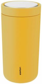 Stelton Thermobecher To Go Click, Isolierbecher, Edelstahl, Kunststoff, Poppy Yellow, 200 ml, 675-43