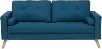 2-Sitzer Sofa Polsterbezug dunkelblau KALMAR