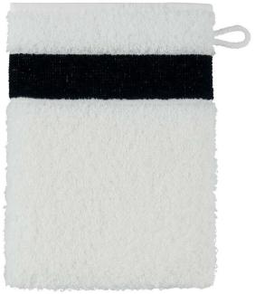 Feiler Handtücher Exclusiv mit Chenillebordüre | Waschhandschuh 15x20 cm | schwarz